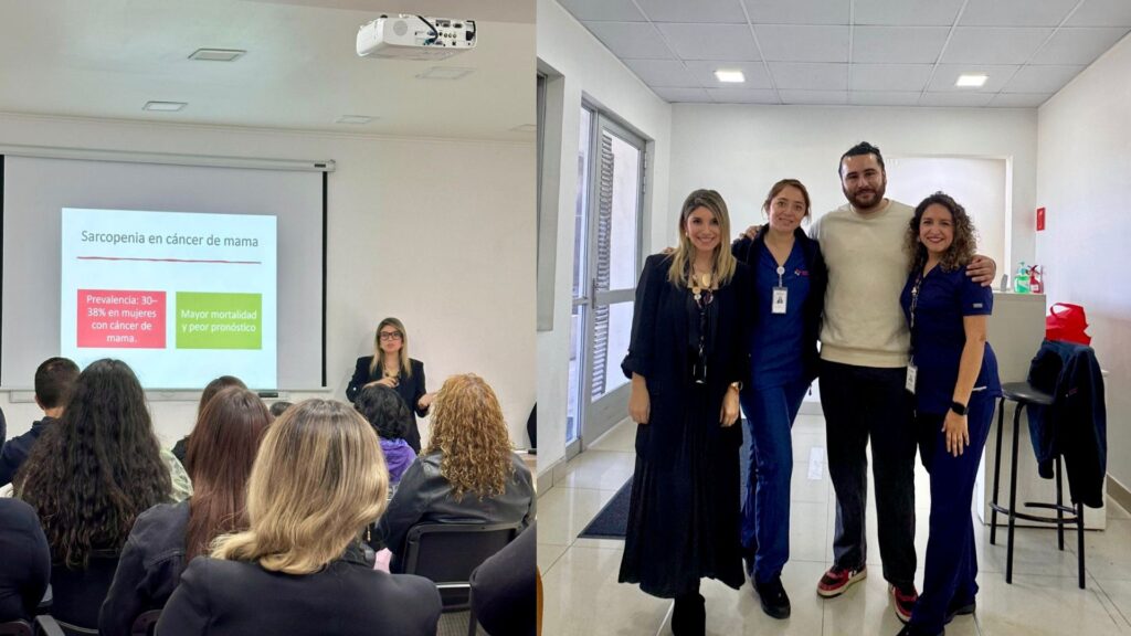 Participación como expositora en Jornada para Pacientes con Cáncer de Mama en Sanatorio Alemán: Educación en Nutrición y Prehabilitación Oncológica