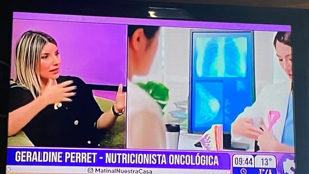 Participación de Geraldine Perret en Canal 9 regional: “La importancia de la nutrición oncológica”