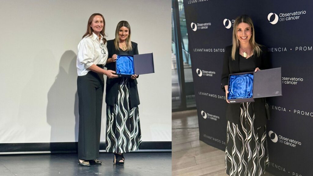 Geraldine Perret Recibe Reconocimiento del Observatorio del Cáncer por su Aporte a la Nutrición Oncológica en Chile